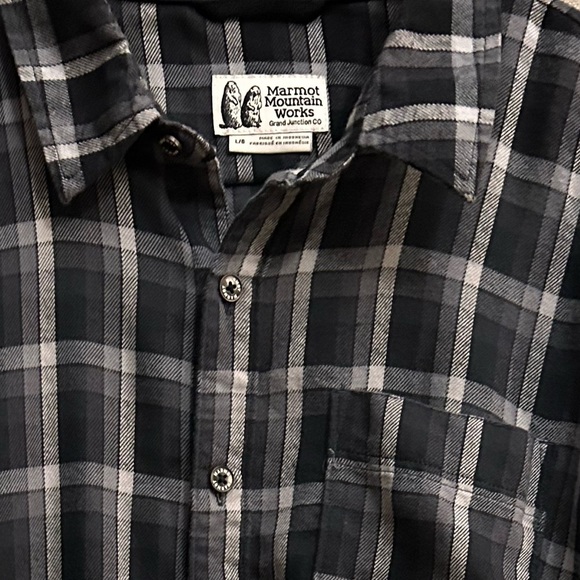 Marmot Fairfax Midweight Flannel size large black - Picture 8 of 10